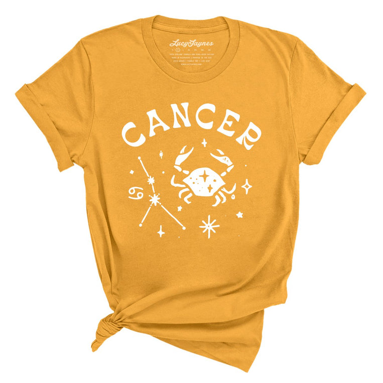 Cancer Graphic Tee - Mustard