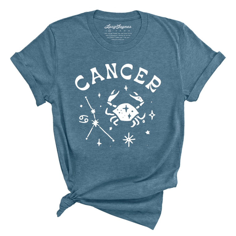 Cancer Graphic Tee - Heather Deep Teal
