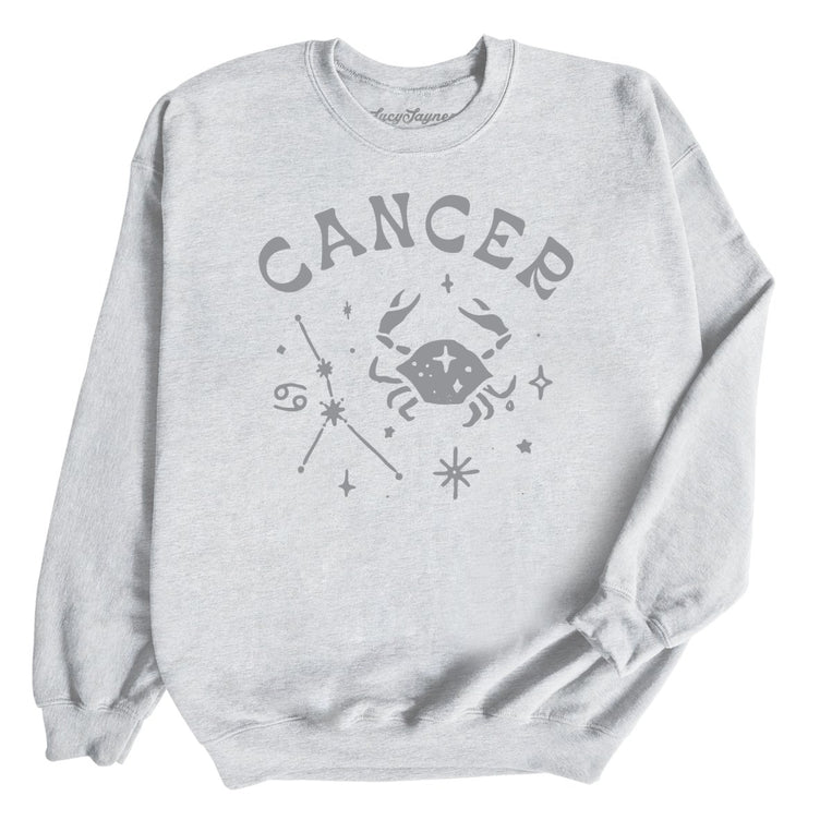 Cancer Graphic Sweatshirt - Ash