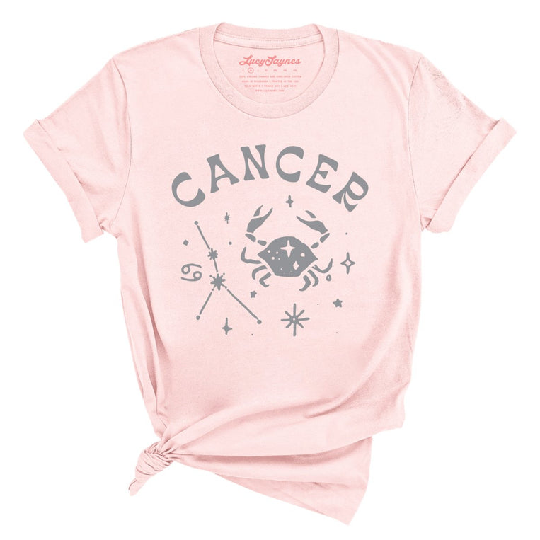 Cancer Graphic Tee - Soft Pink