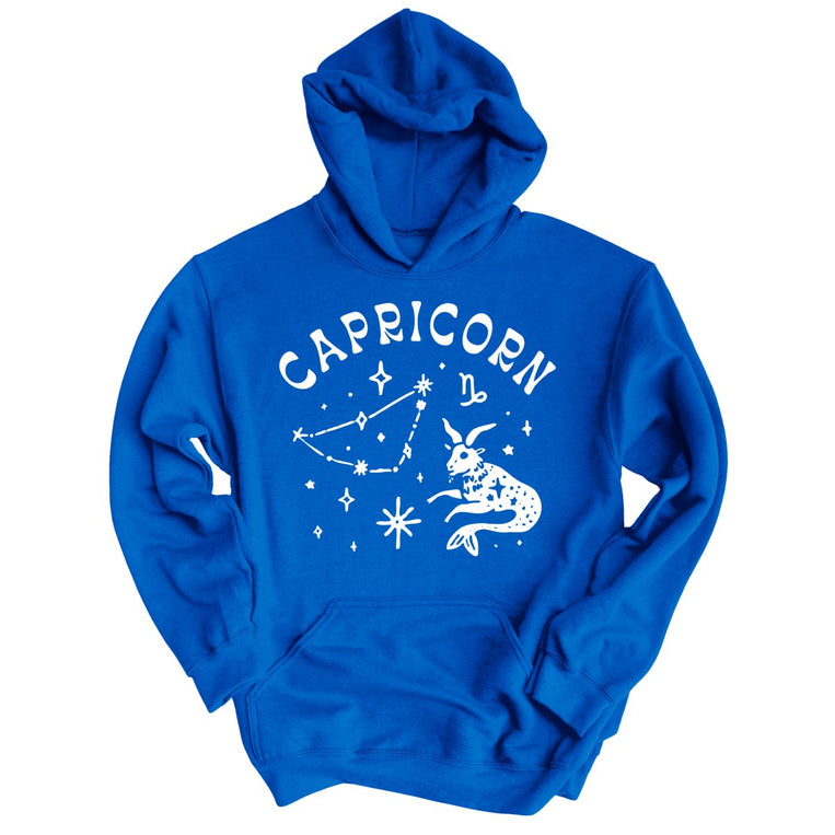 Capricorn Graphic Hoodie - Royal