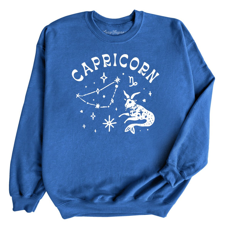 Capricorn Graphic Sweatshirt - Royal