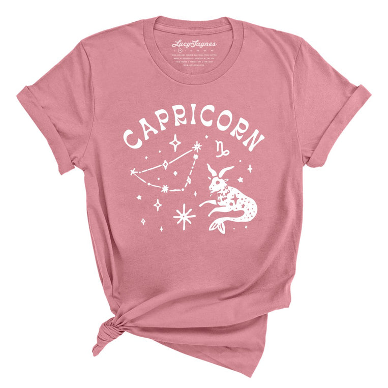 Capricorn Graphic Tee - Mauve