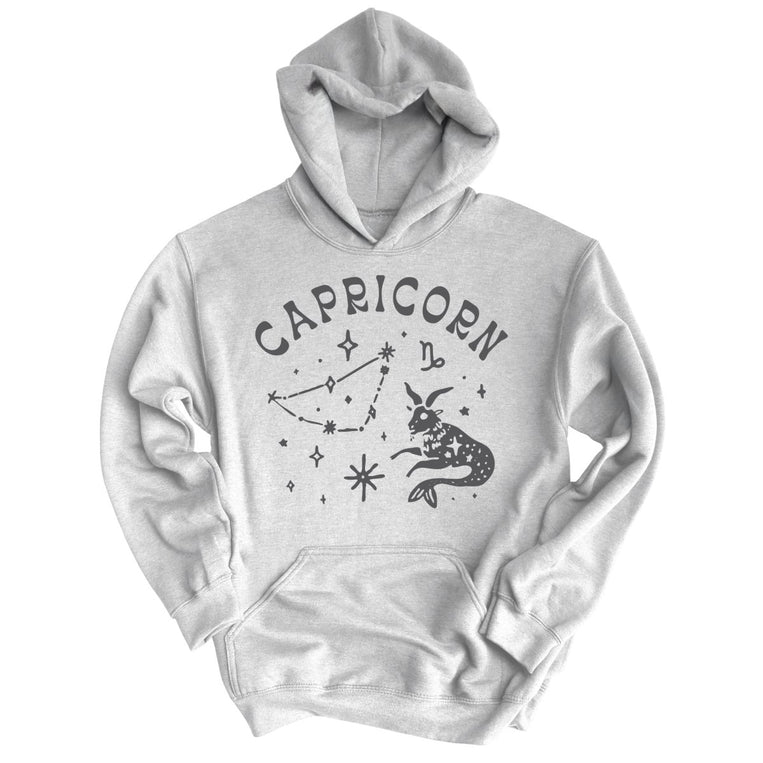 Capricorn Graphic Hoodie - Ash
