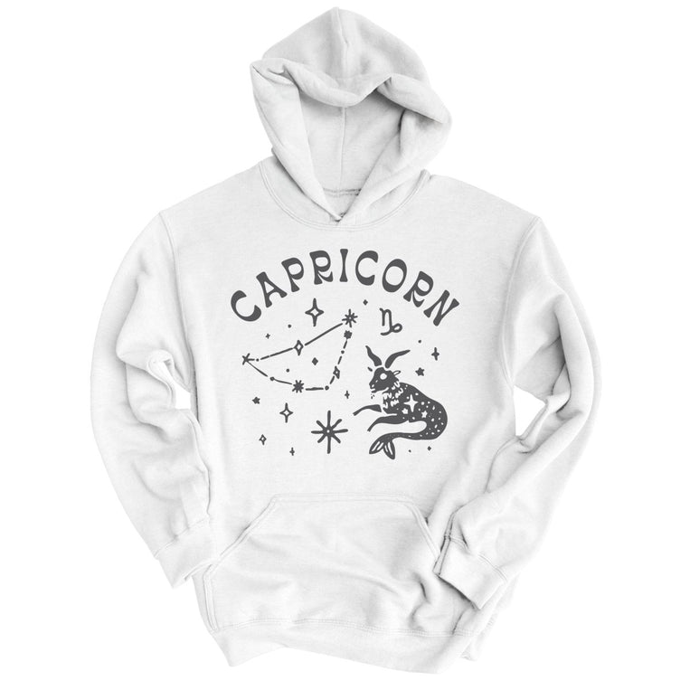 Capricorn Graphic Hoodie - White