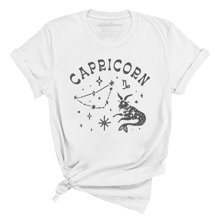 Capricorn Graphic Tee - White
