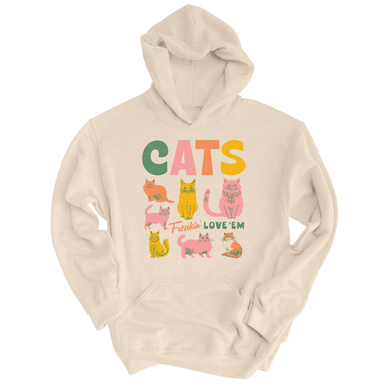 Cats Freakin' Love 'Em Graphic Hoodie