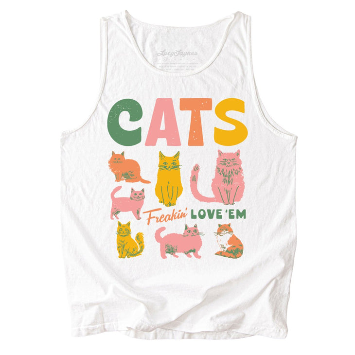 Cats Freakin' Love 'Em Comfort Colors Tank Top