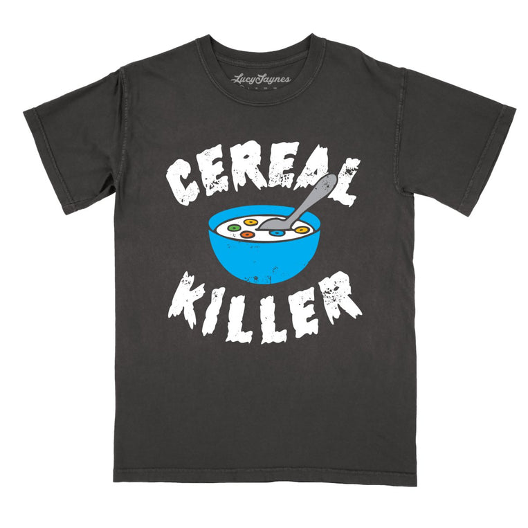 Cereal Killer Comfort Colors Graphic Tee - Pepper