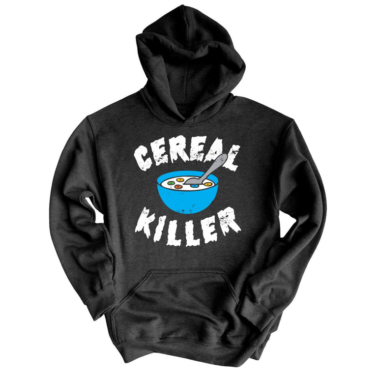 Cereal Killer Graphic Hoodie - Charcoal Heather