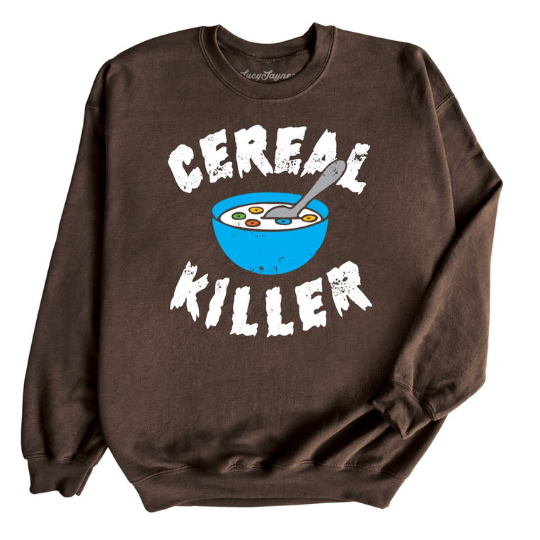 Cereal Killer Graphic Sweatshirt - Dark Chocolate
