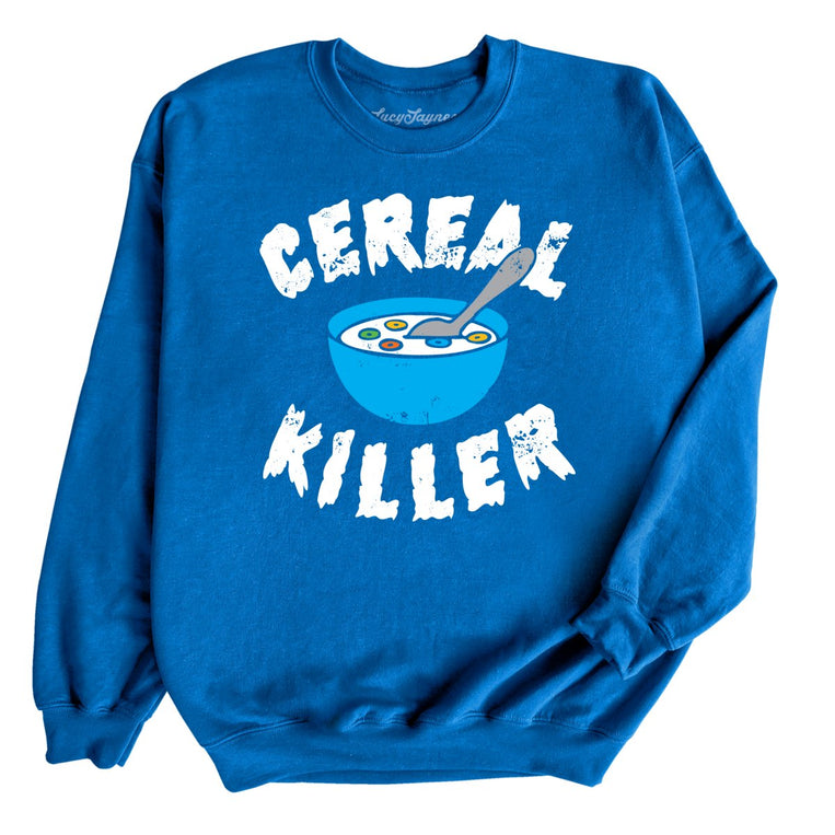 Cereal Killer Graphic Sweatshirt - Royal