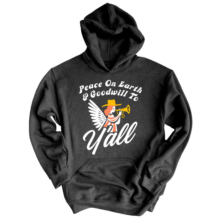 Goodwill To Y'all Graphic Hoodie - Charcoal Heather