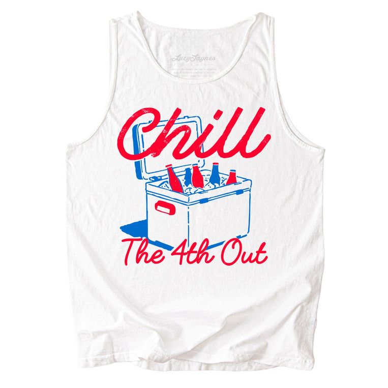 Chill The 4th Out Comfort Colors Graphic Tank Top