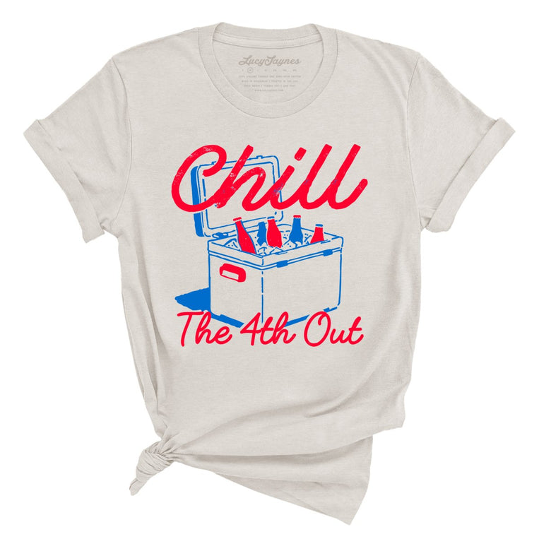 Chill The 4th Out Graphic Tee - Heather Dust