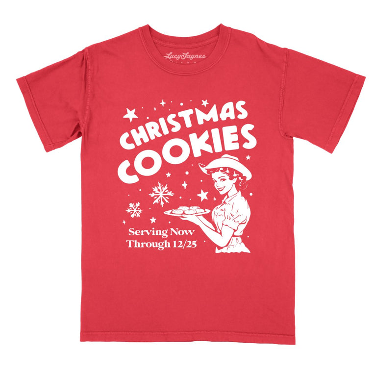 Christmas Cookies Comfort Colors Graphic Tee - Paprika