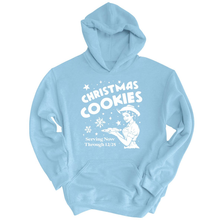 Christmas Cookies Graphic Hoodie - Light Blue