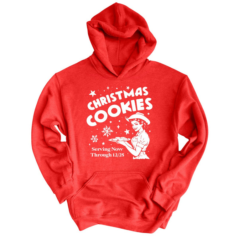 Christmas Cookies Graphic Hoodie - Red