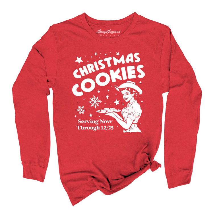 Christmas Cookies Graphic Long Sleeve Tee