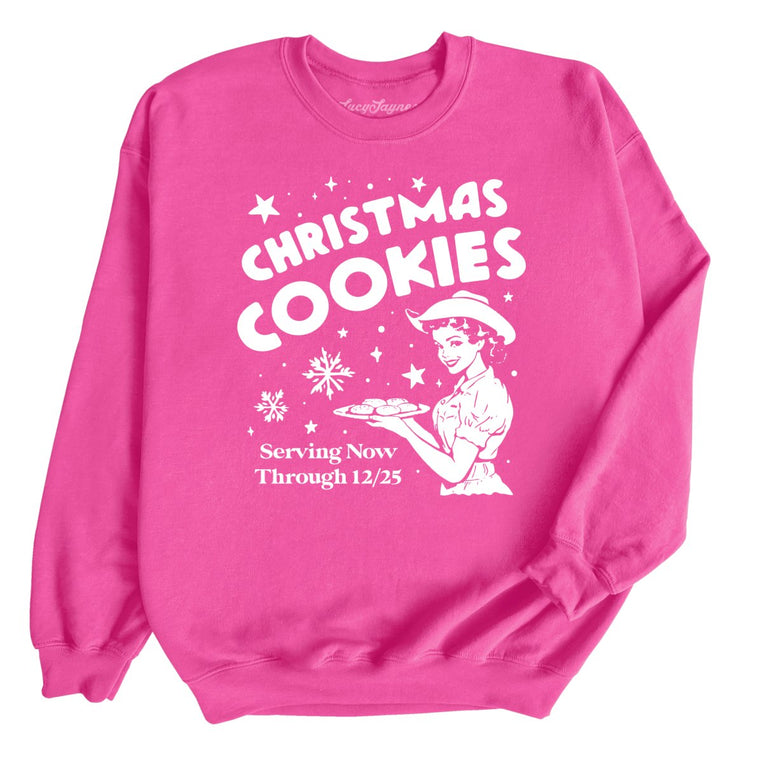 Christmas Cookies Graphic Sweatshirt - Heliconia