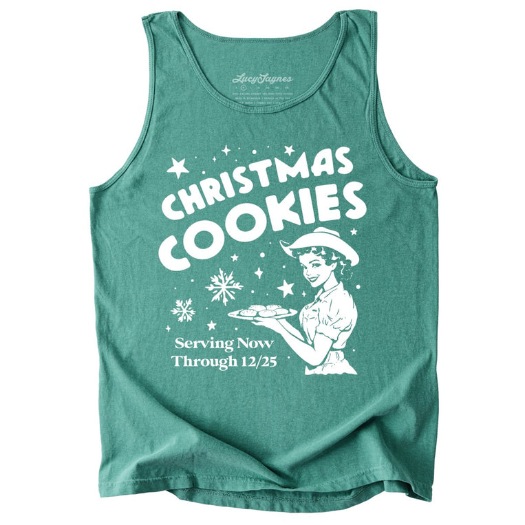 Christmas Cookies Comfort Colors Graphic Tank Top