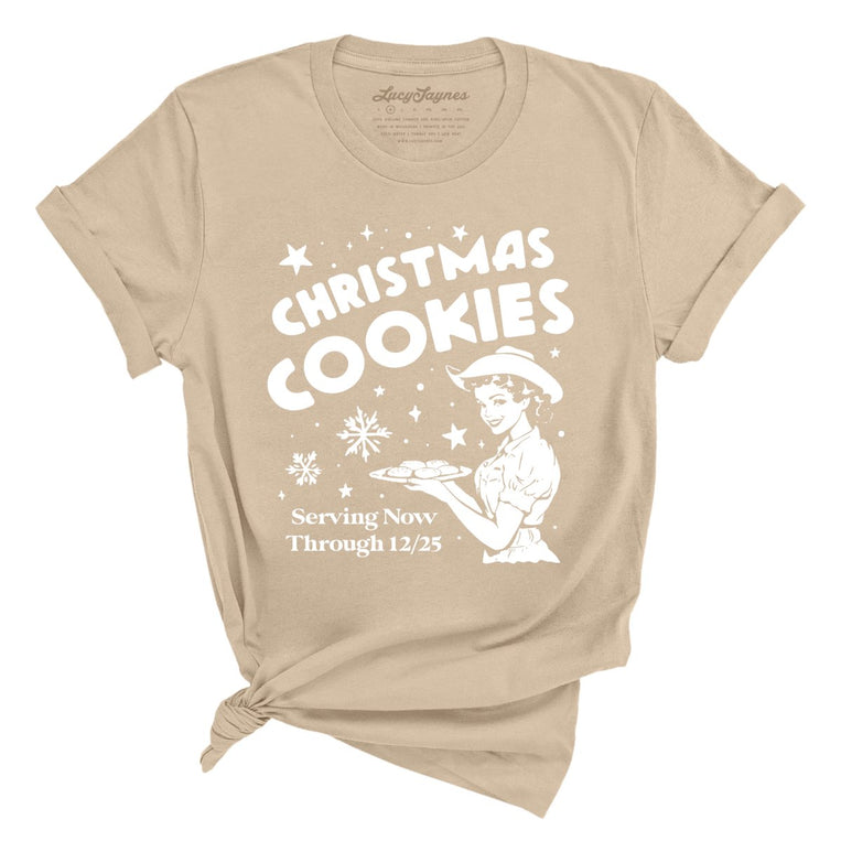 Christmas Cookies Graphic Tee - Tan