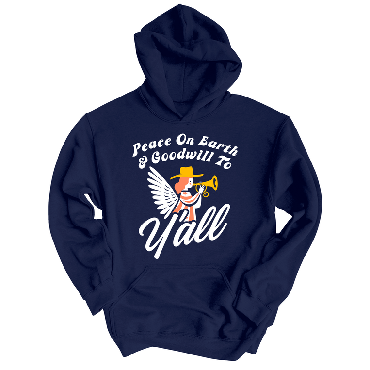 Goodwill To Y'all Graphic Hoodie - Classic Navy