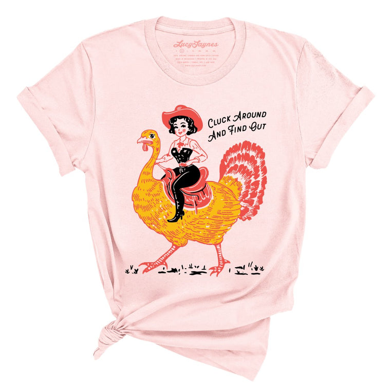 Cluck Around & Find Out Graphic Tee - Soft Pink