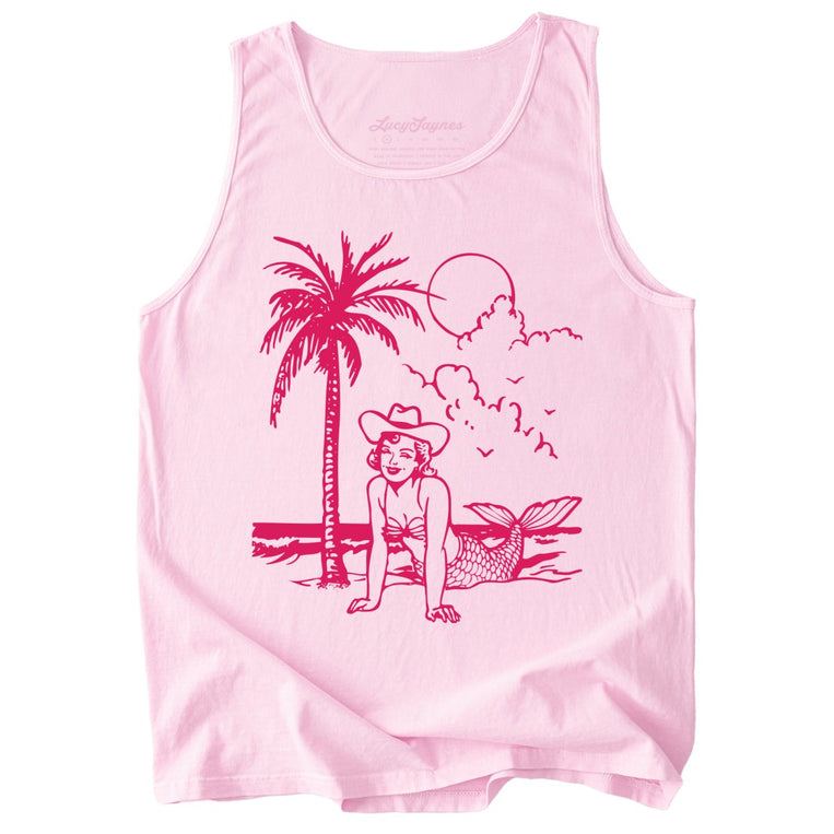 Coastal Cowgirl Comfort Colors Graphic Tank Top