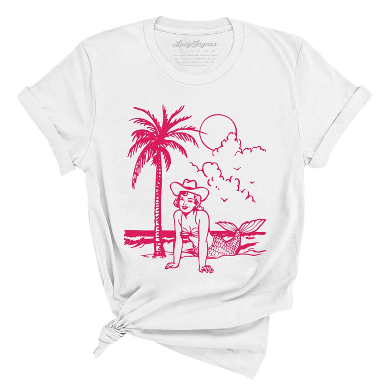 Coastal Cowgirl Graphic Tee - White