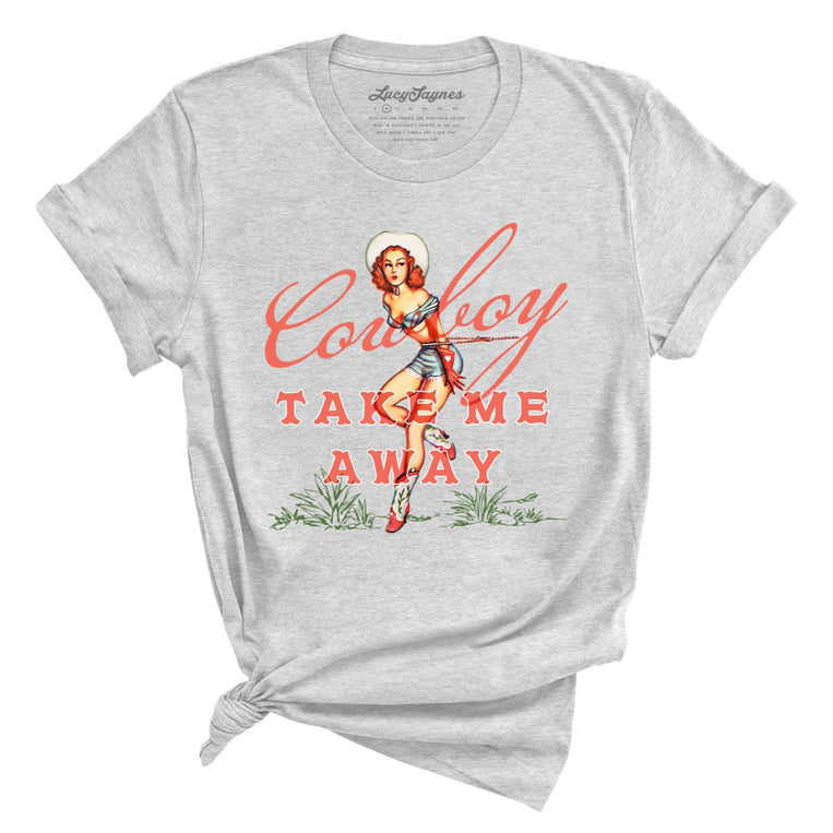 Cowboy Take Me Away Graphic Tee - Athletic Heather