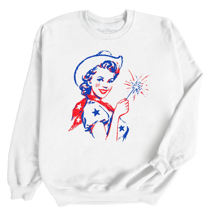 Cowgirl Sparkler Graphic Sweatshirt
