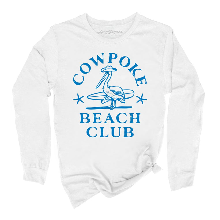 Cowpoke Beach Club Graphic Long Sleeve Tee