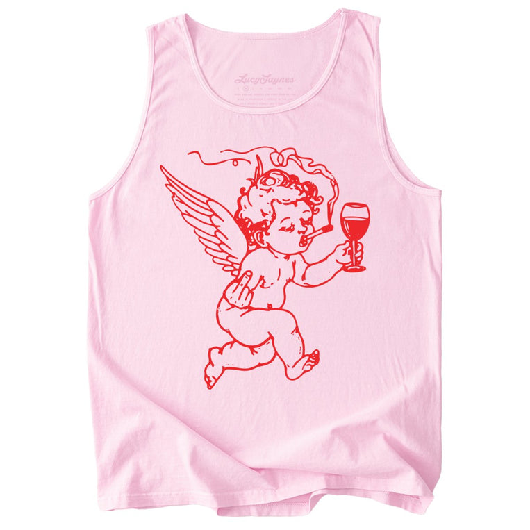 Cupid Don't Care Comfort Colors Graphic Tank Top