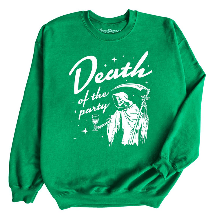 Death Of The Party Graphic Sweatshirt - Irish Green