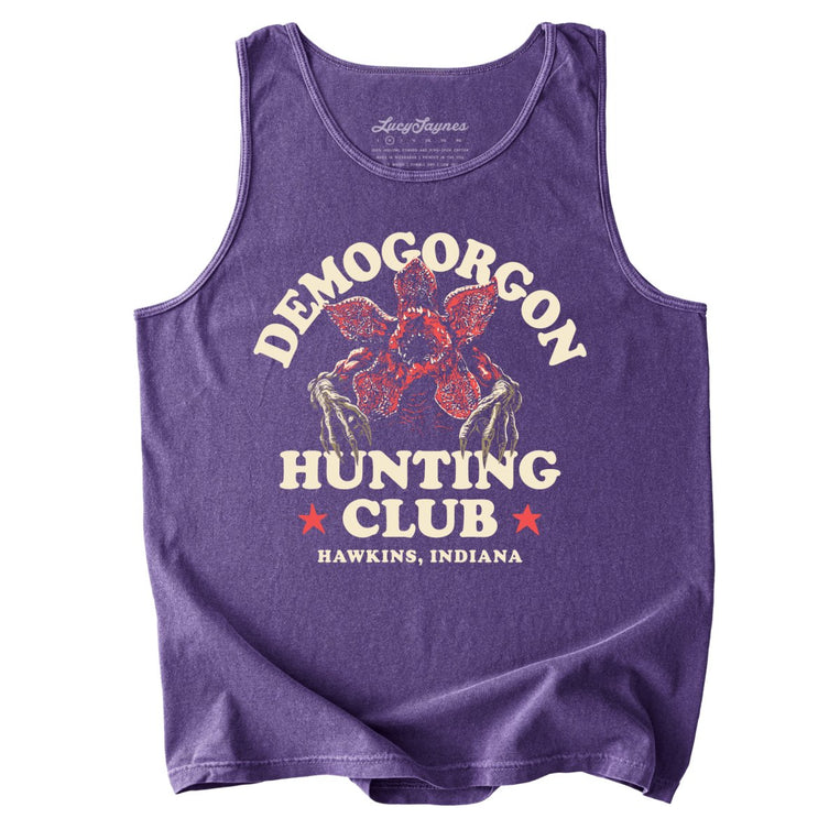 Demogorgon Hunting Club Comfort Colors Graphic Tank Top