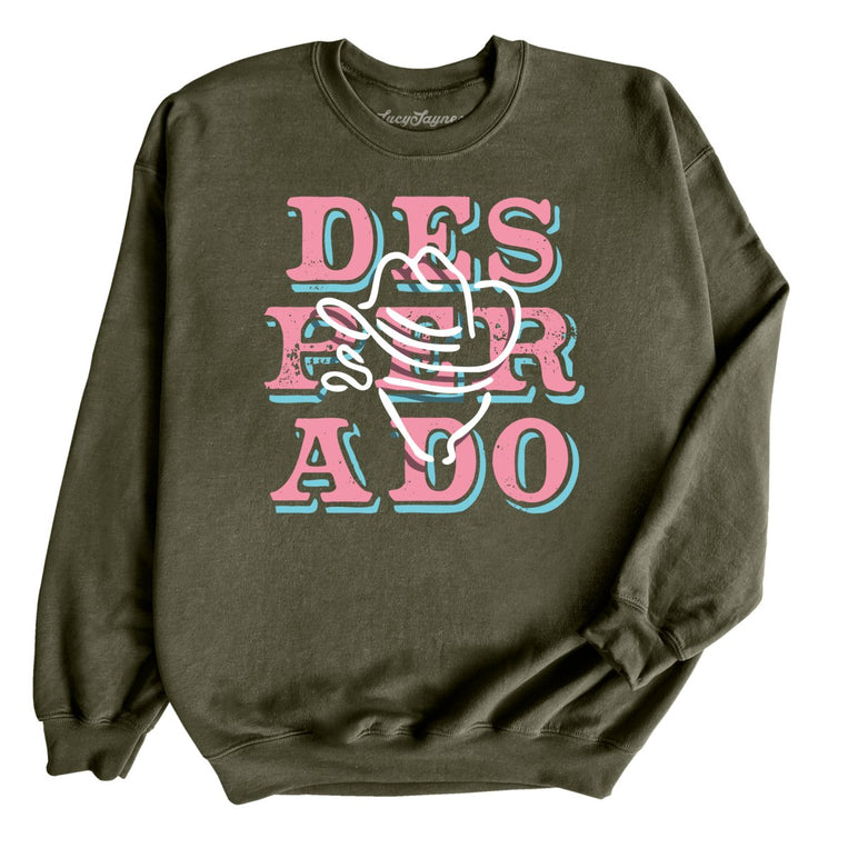 Desperado Graphic Sweatshirt - Military Green
