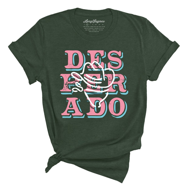 Desperado Graphic Tee - Heather Forest