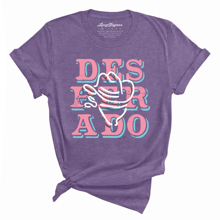 Desperado Graphic Tee - Heather Team Purple
