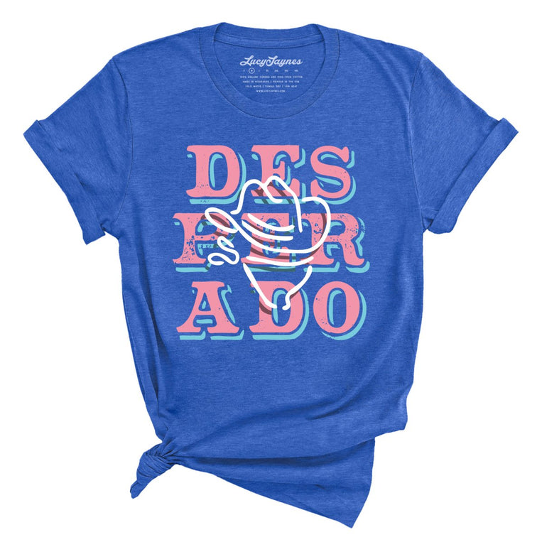 Desperado Graphic Tee - Heather True Royal