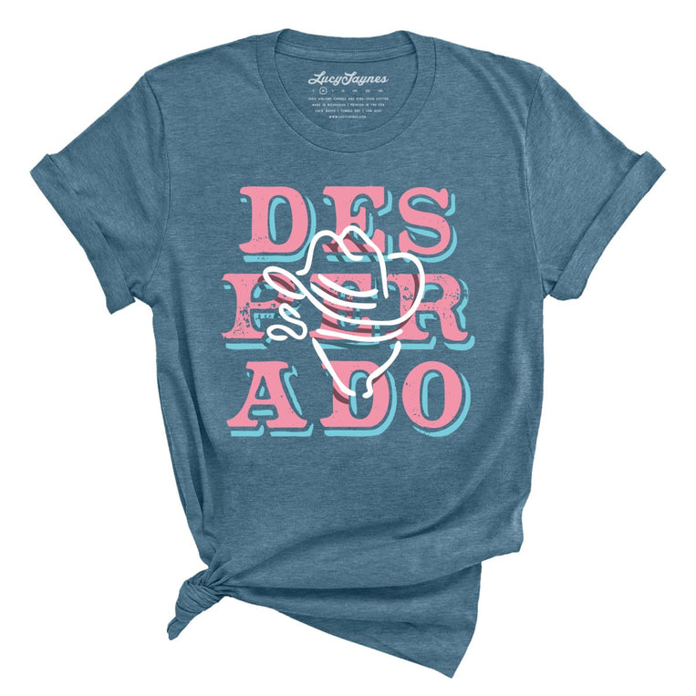 Desperado Graphic Tee - Heather Deep Teal