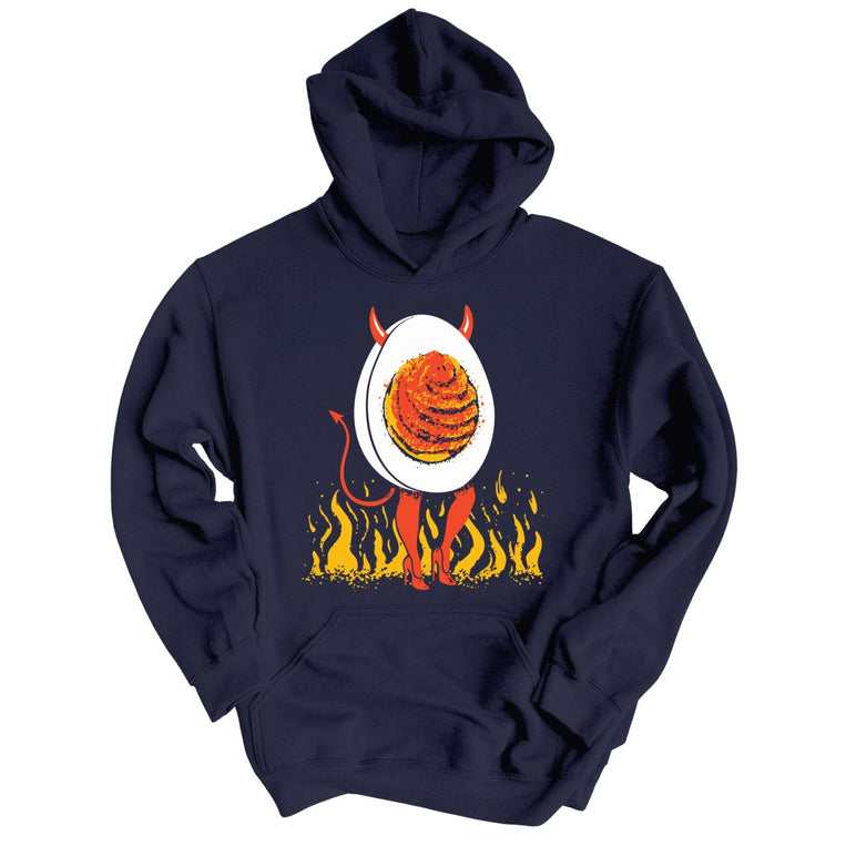 Deviled Egg Graphic Hoodie - Classic Navy