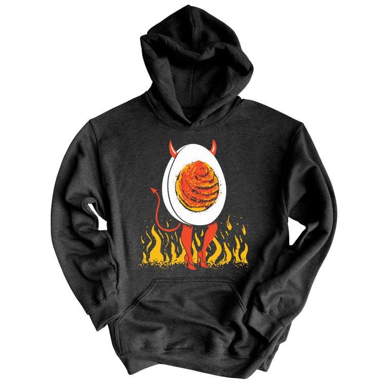 Deviled Egg Graphic Hoodie - Charcoal Heather