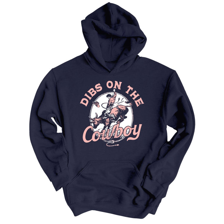Dibs On The Cowboy Graphic Hoodie - Classic Navy