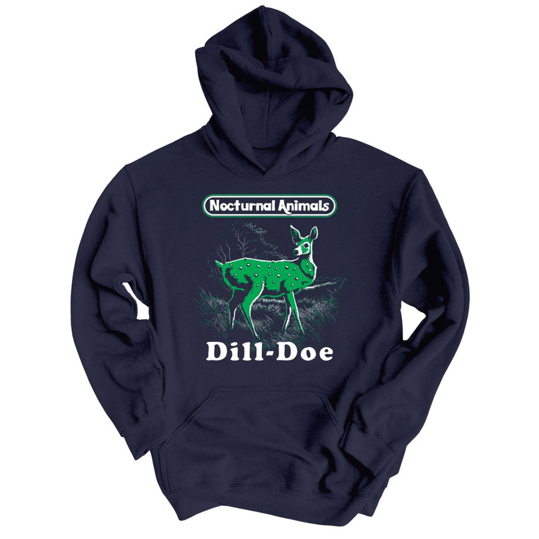 Dill Doe Graphic Hoodie - Classic Navy