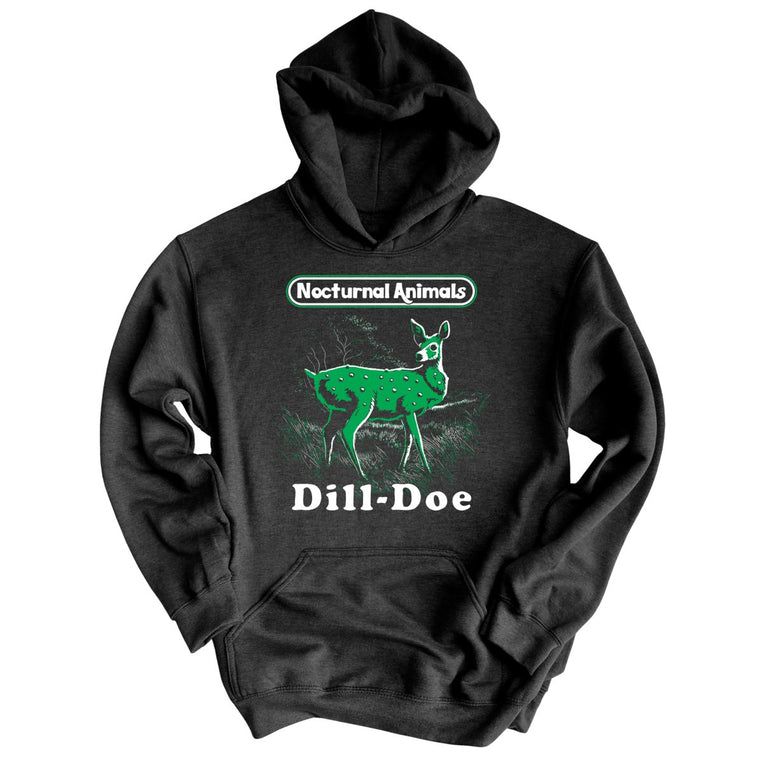 Dill Doe Graphic Hoodie - Charcoal Heather