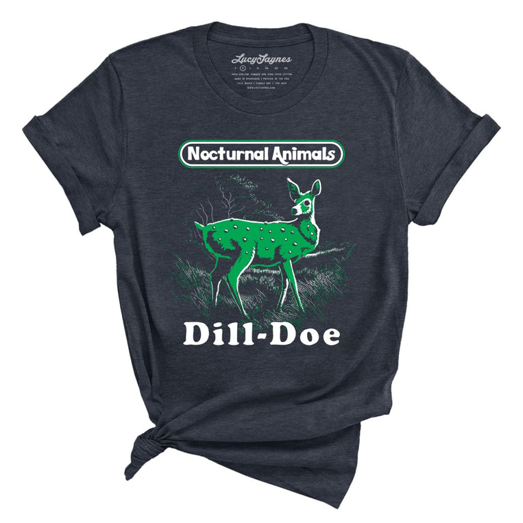 Dill Doe Graphic Tee - Heather Navy