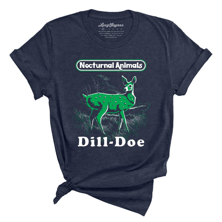 Dill Doe Graphic Tee - Heather Midnight Navy