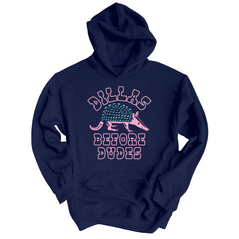 Dillas Before Dudes Graphic Hoodie - Navy