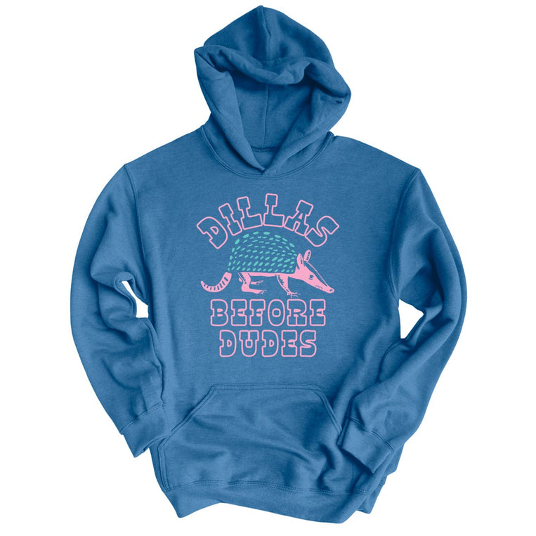Dillas Before Dudes Graphic Hoodie - Indigo Blue